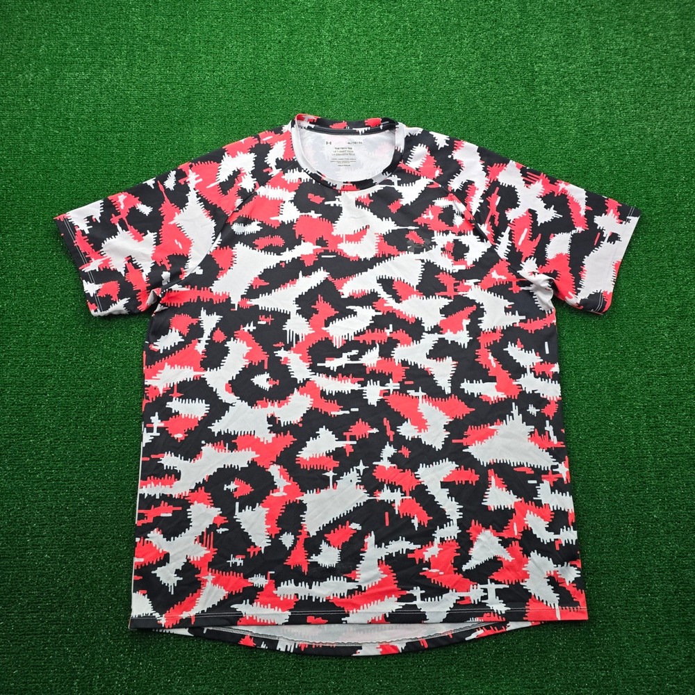 Under Armour Tech Tee Tshirt Mens XL Multicolor Camo Training Athletic Gym